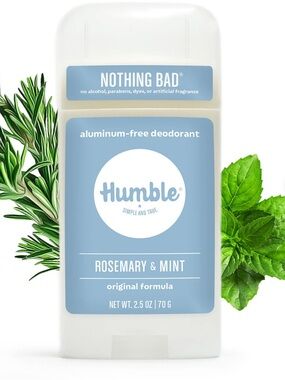 Nontoxic Rosemary & Mint Aluminum-Free Deodorant - Light Blue NWT